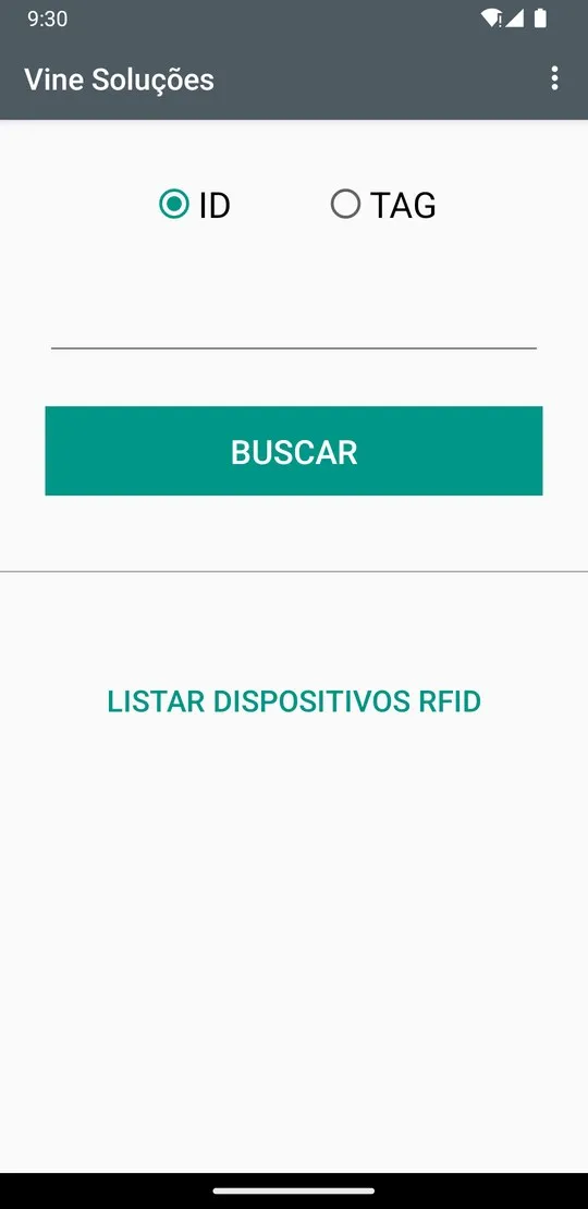 Leitura do brinco por ID ou TAG com dispositivos RFID